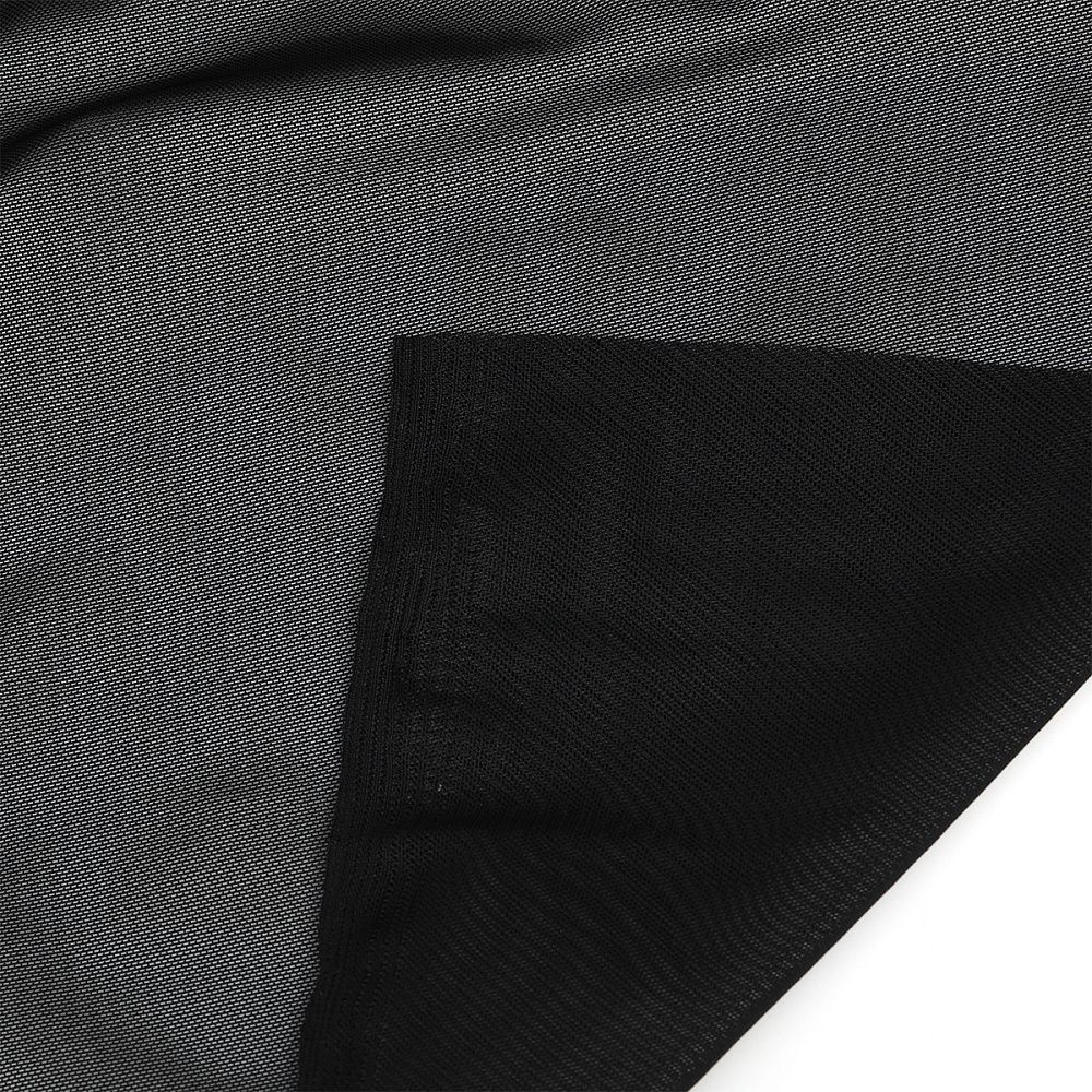 Сетка бельевая эластичная утягивающая 140 г/м², шир.160 см / 25 кг (1 кг = 5 метров), OLG031.170, цв.170 черный /OLG031.170/