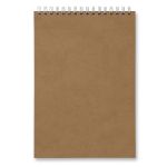 Артбук (Скетчбук), блок крафт - бумага, жесткая подложка, 120 г/м², 230х330 мм, на гребне 20 л. 2 шт, Аргамак 01954, Светоч А311