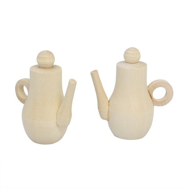 Заготовка из дерева Кофейник мини, h4,1х4,5х2см, 2 шт