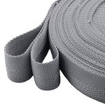 Стропа (ременная лента) 40 мм / 25 метров, толщ. 1.0 мм, [26.9 г/пог.м], 100% п/п, 33 серый