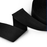 Стропа (ременная лента) 60 мм / 25 метров, толщ. 1.19 мм, [28 г/пог.м], 100% п/п, черный, Gamma С2693Г17