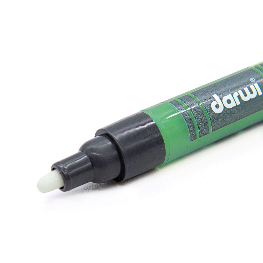 Маркер акриловый Darwi Opak, 3мм, укрывистый, 626 т.зеленый
