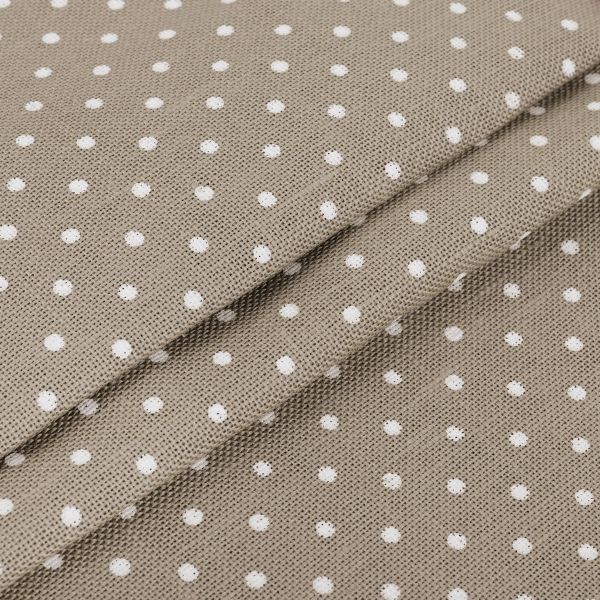 Канва Zweigart Belfast 32 ct, 50х70 см, 3 шт в упак., 5379 бежевый в горошек