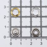 Кнопка рубашечная (джерси) открытая ⌀9.5 мм, ≈1440 шт, МЕТАЛЛ, эмаль, 322 черный глянцевый, NEW STAR