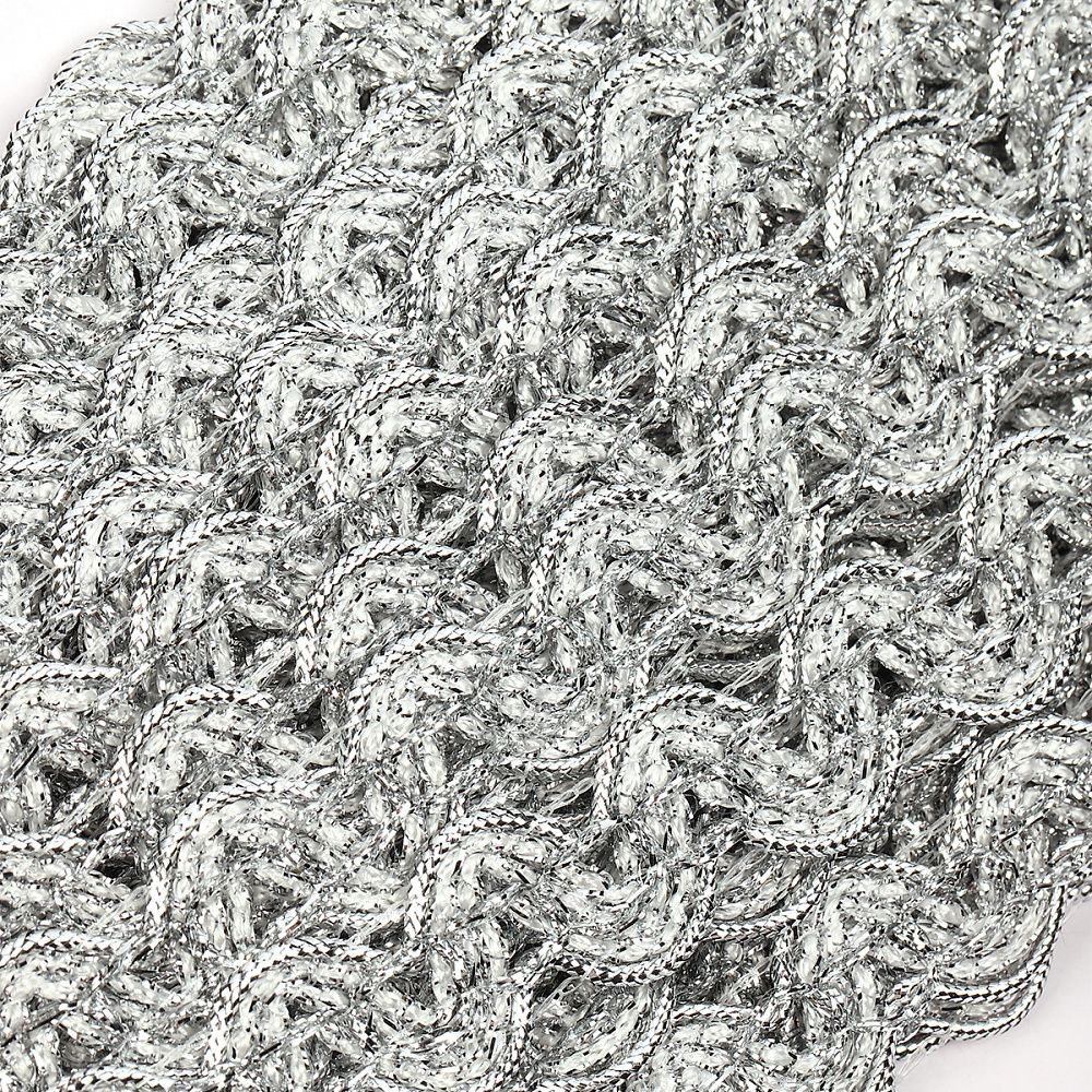 Тесьма отделочная 20 мм / 13.71 метров, TBY 907 цв.серебро