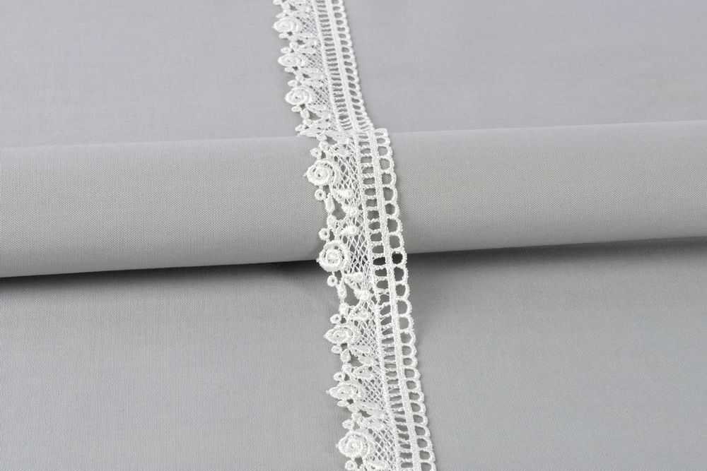 Кружево гипюр (плетёное) 30 мм / 10 м, GP003CR кремовый, Gamma GGM-3003