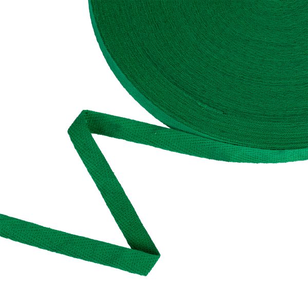 Тесьма (лента) киперная (100% х/б) 10 мм / 50 метров, зеленый/green, Gamma TCT-10