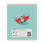 Тетрадь ученическая общая, твин лак, A5 80 л. на скобе 65 г/м², белизна 100% 5 шт клетка, 01528 Ты в моём сердце, Светоч Т204