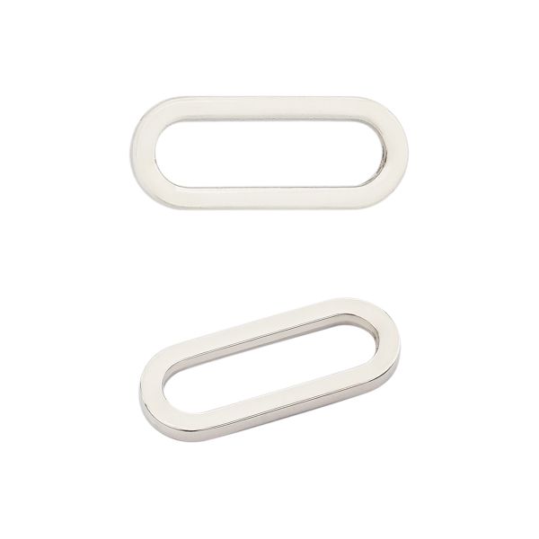 Рамка овальная металл 20 мм (никель), ГНУ13818, 20 шт