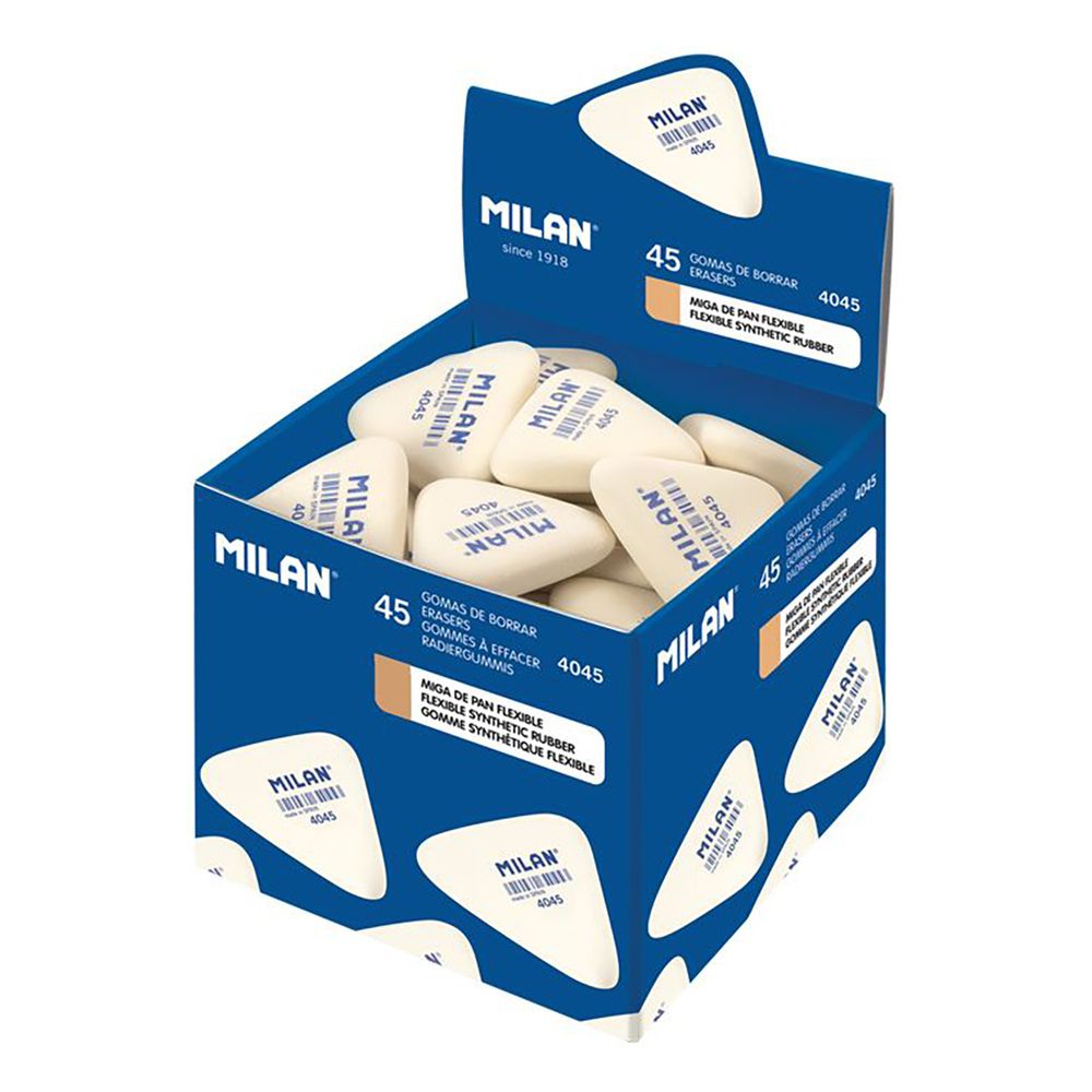 Ластик 4045 треугольный 3.9х3.4х0.9 см, 45 шт, CMM4045, Milan