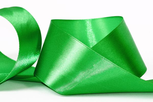 Лента атласная 1-сторонняя 50.0 мм / 33±2 метра, №019 зеленый, в термоплёнке, Gamma