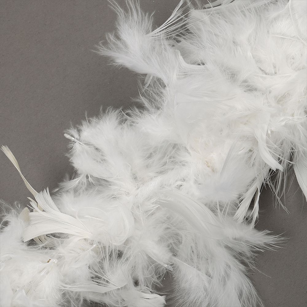 Боа из перьев 2 метра, 50±3 г, белый