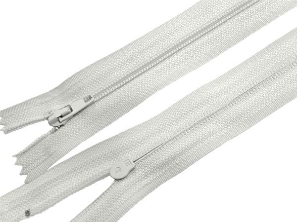 Молния спираль (витая) (цв.SBS) брючная Т3 (3 мм) 1 зам., н/раз., 20 см, автомат, S-316 светло-серый, уп.100 шт