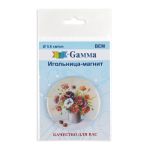 Игольница магнитная 5.6 см, №04 Букет маков, Gamma BEM