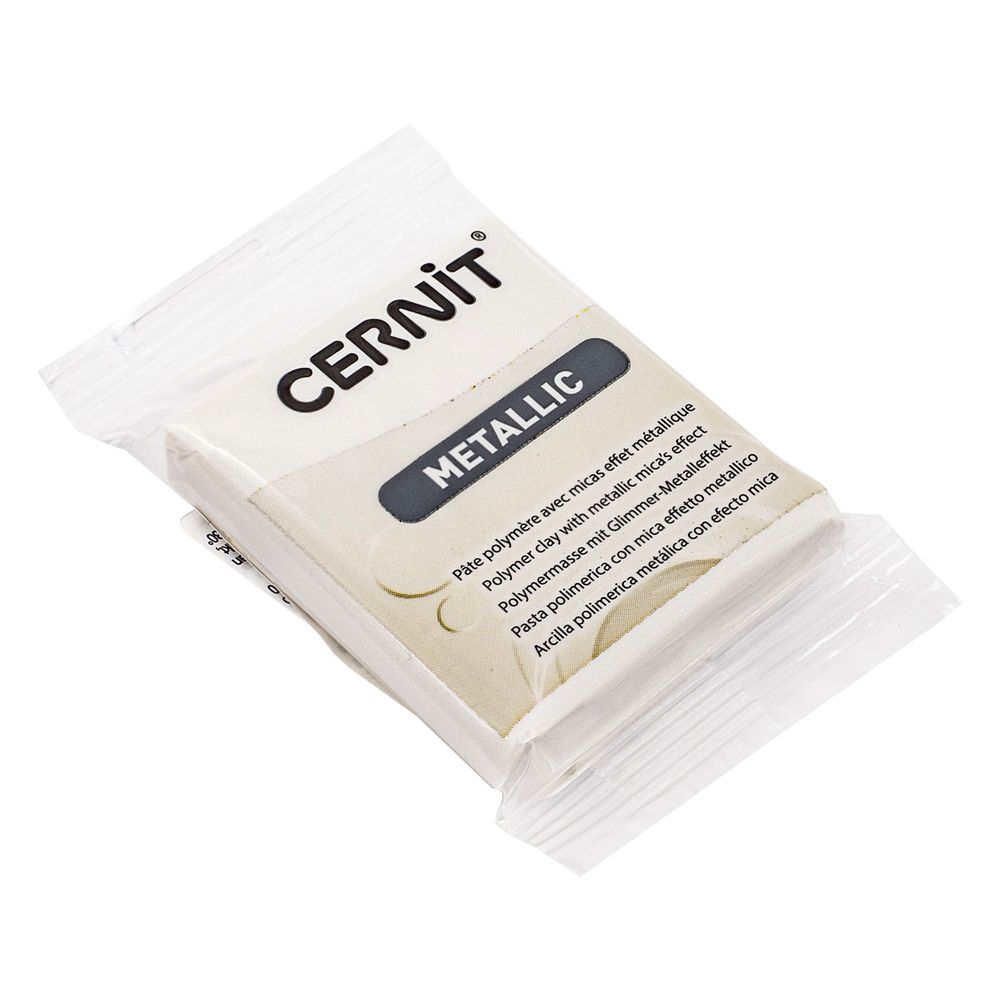 Полимерная глина Cernit Metallic запекаемая, имитация металла 56 гр, 085 Перламутровый