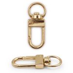 Карабин металл 10.0 мм (34х12 мм), золото цв.02, ГД15089, 10 шт