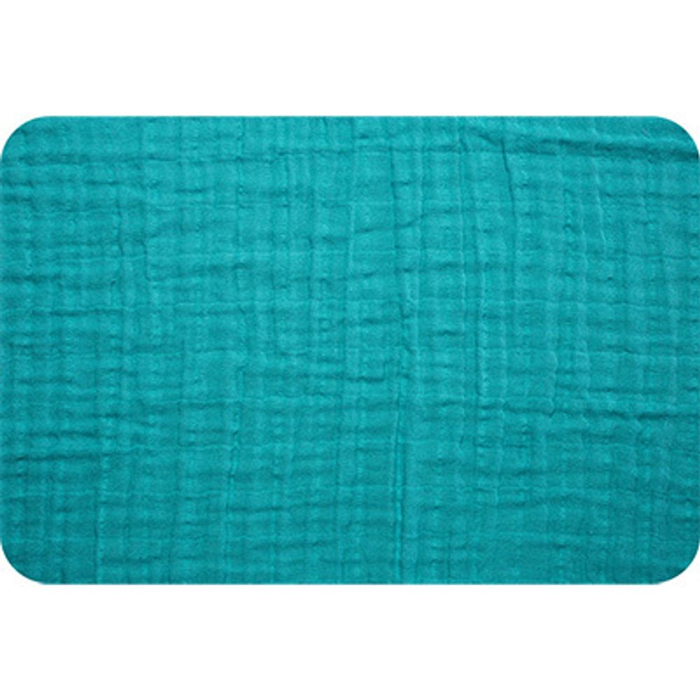 Ткань для пэчворка Peppy Марлевка Solid Embrace, отрез 100х125 см, 120 г/м², TEAL, Shannon Fabrics