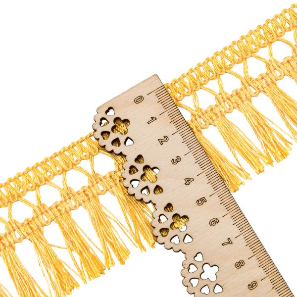 Бахрома отделочная 50.0 мм / 25 метров, 001 золотистый, 0390-0040, T-04