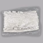 Тесьма с помпонами 1-рядная h20 мм, с помпонами 01 белый, 17 м