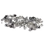 Пуговицы джинсовые ⌀14 мм, фиксированная ножка, сталь, гладкая, оксид, 100 шт, New Star