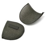 Плечевые накладки (подплечники) втачные на липучке 100х145х10 мм, Вк-10 черный, 50 пар