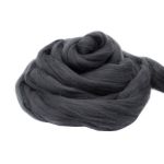 Шерсть для валяния мериносовая тонкая 100%, 100г, 585 графит