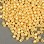 Бусины пластик (перламутр) ⌀6 мм, цв.007 персик уп.50г (483 шт), Magic4Hobby