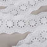 Кружево шитьё хлопок.1137 45 мм, цв.01 белый, уп.13.71м, Kruzhevo