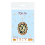 Набор для вышивания нитками МП Студия, на деревянной основе Миниатюра. Черничный лес 14х10см