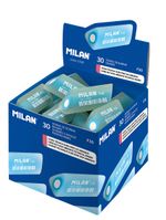 Ластик F30 Cristal треугольный полупрозрачный 5.1х2.5х2.5 см, 30 шт, CPMF30 синий, Milan