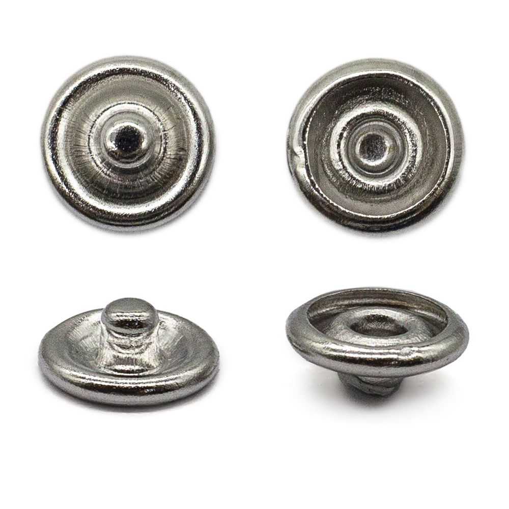 Часть кнопки рубашечной ⌀7 мм (C-часть), никель, 100 шт, BIG