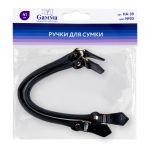 Ручка для сумки 41 см, 2 шт, №03 чёрный, Gamma HA-39