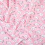 Ткань для пэчворка Peppy Молочные сны фланель, рулон 112 см / 5 метров, МС-23 розовый, Peppy