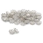 Шапочка для бусин 4AR204, 9мм 50 шт/упак, Astra&Craft (Никель)