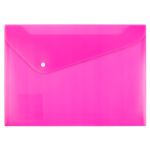 Папка-конверт с кнопкой A4 180 мкм волокно, 20 шт, розовый EC211130013, Expert Complete
