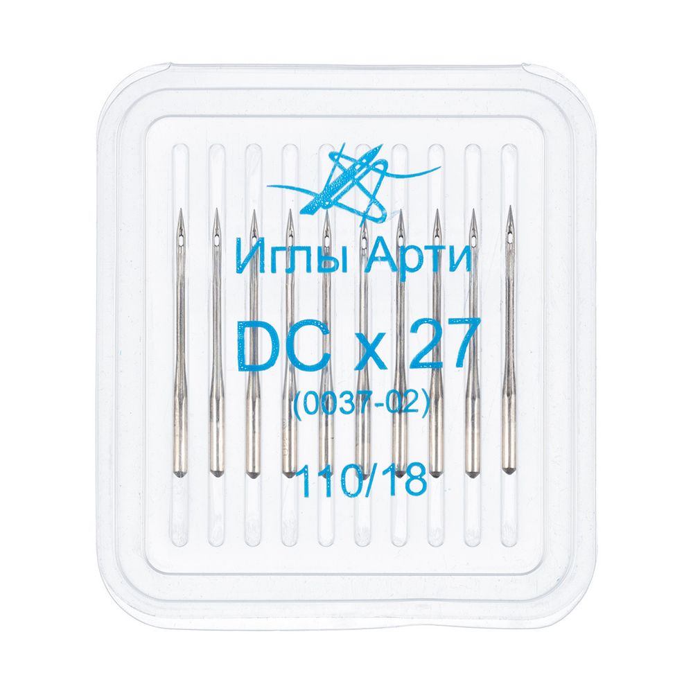 Иглы для промышленных швейных машин Арти 0037-02 (№90-120) оверлок, 10 шт, /РП/, №110