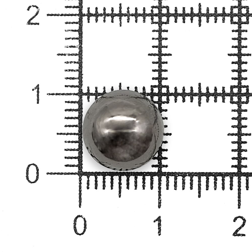 Пуговицы на ножке 10х8 мм (черный никель), 24 шт