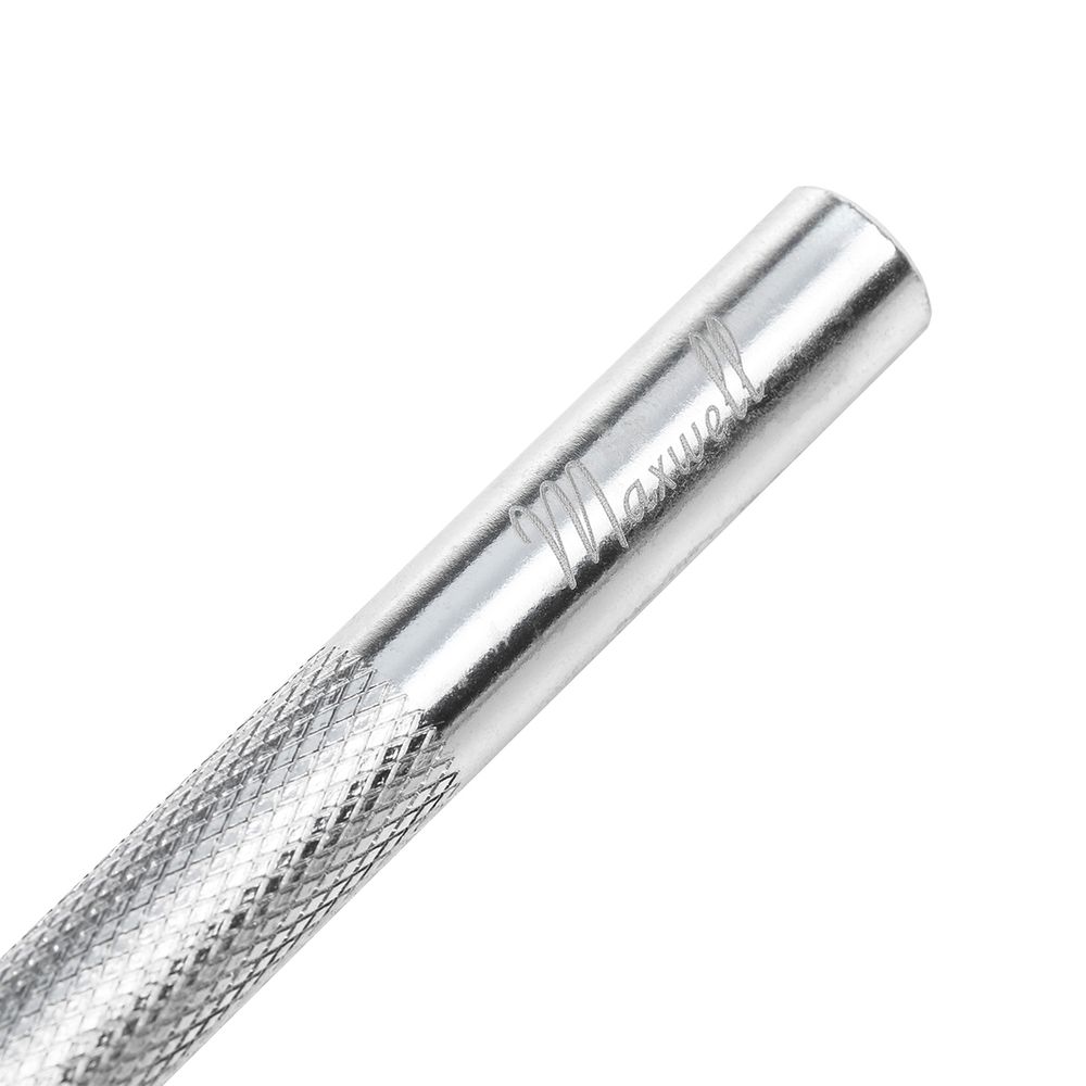 Нож макетный цанговый, алюминий + 5лезвий цв. серебро