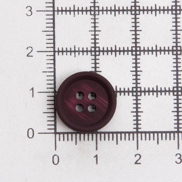 Пуговицы 4 прокола 24L (15мм), (Bordo (бордовый)), 36 шт