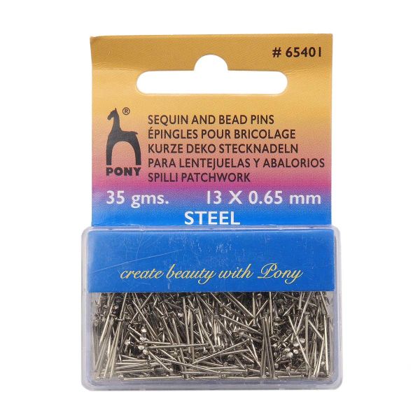 Булавки портновские 0,65мм/13мм, сталь, 35г, Pony
