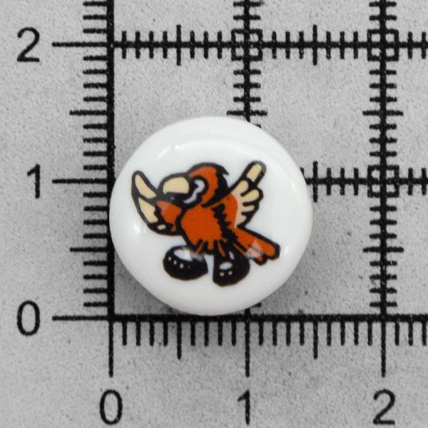 Пуговицы детские Птичка (QN113-W1) (красный), 36 шт, Magic Buttons