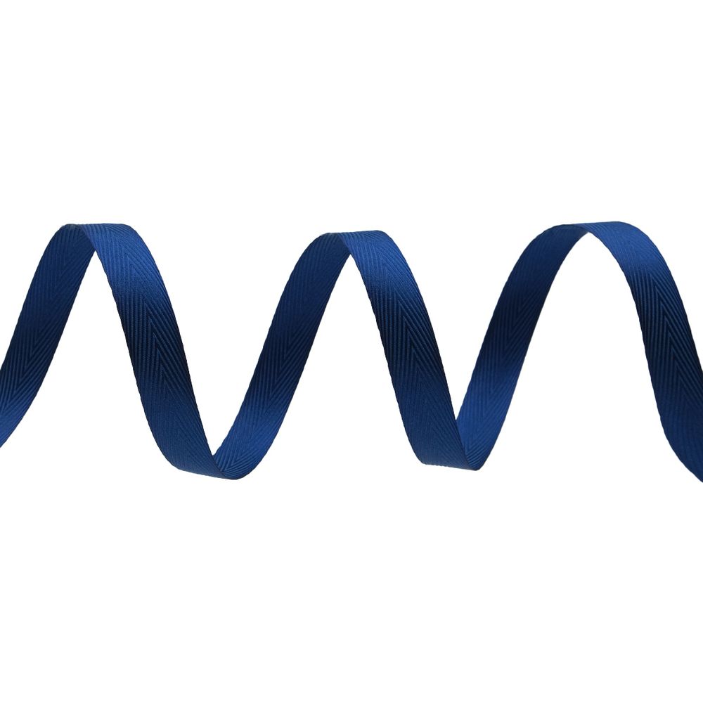 Лента декоративная ёлочка 15.0 мм / 20±1 метров, 97 синий