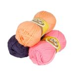 Пряжа Adelia Olivia / уп.5 мот. по 100г, 250м, 28 молочный