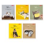 Тетрадь ученическая общая, A5+ 96 л. на скобе 60 г/м², белизна 100%, 5 шт, клетка в термоусадочной пленке, 000790 Улыбмяус, Светоч 96ТЕТк-001