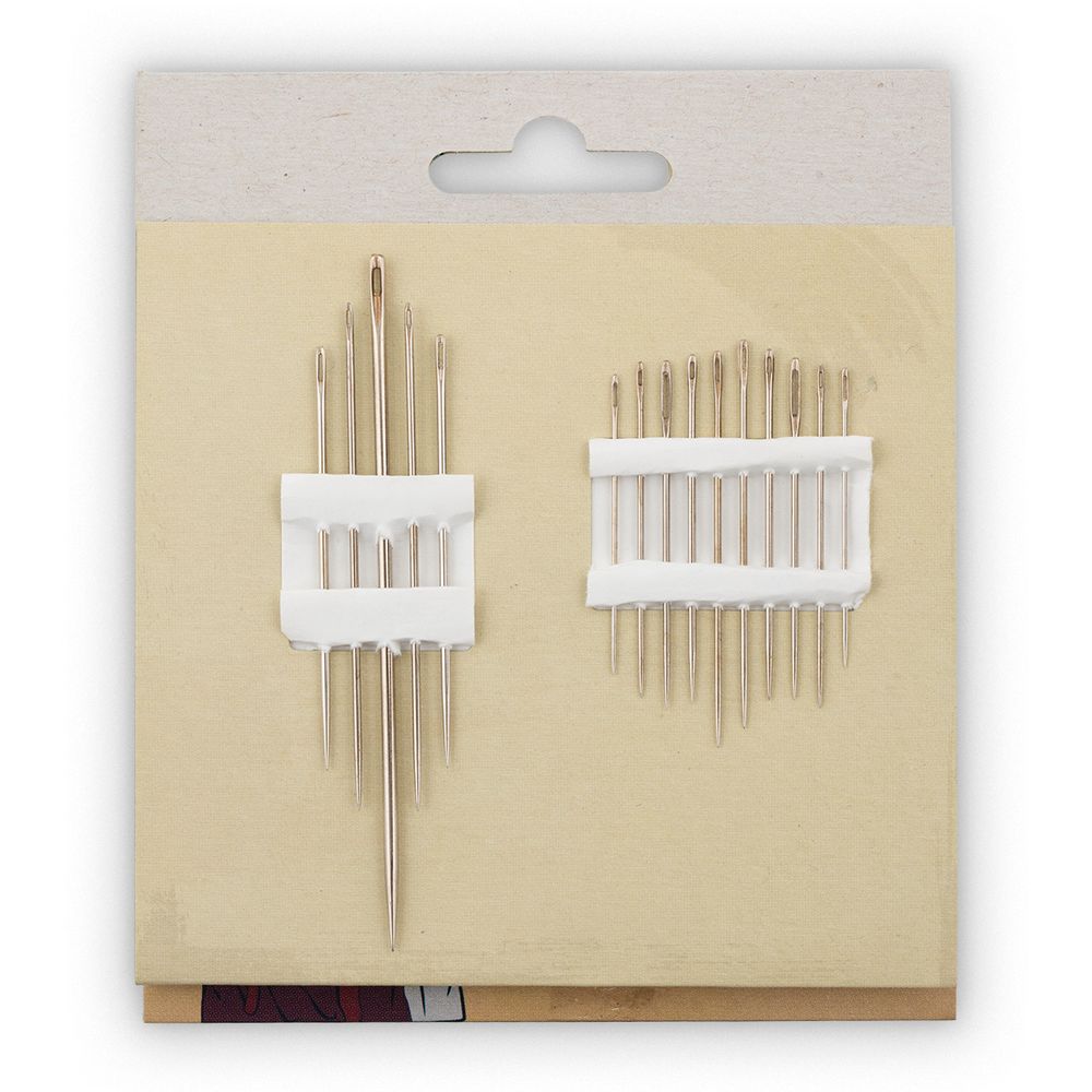 Иглы ручные набор для шитья Турист, 15 шт, P, Gamma С-32