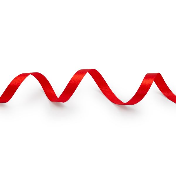 Лента атласная 1-сторонняя 12.0 мм / 27.4±2 метров, 6078 красный 8055 / красный 026, Globus