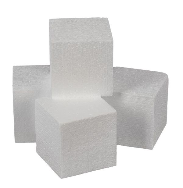 Заготовка из пенопласта Куб, 8 см, DPZ-51 Love2art