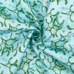 Ткань для пэчворка PEPPY НОВОГОДНЯЯ СКАЗКА ФАСОВКА 50х50 см, 135±5 100% хлопок, НС-14 голубой, Peppy НОВОГОДНЯЯ СКАЗКА