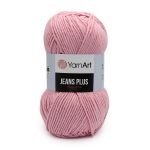 Пряжа YarnArt (ЯрнАрт) Jeans Plus / уп.5 мот. по 100 г, 160м, 36 розовый