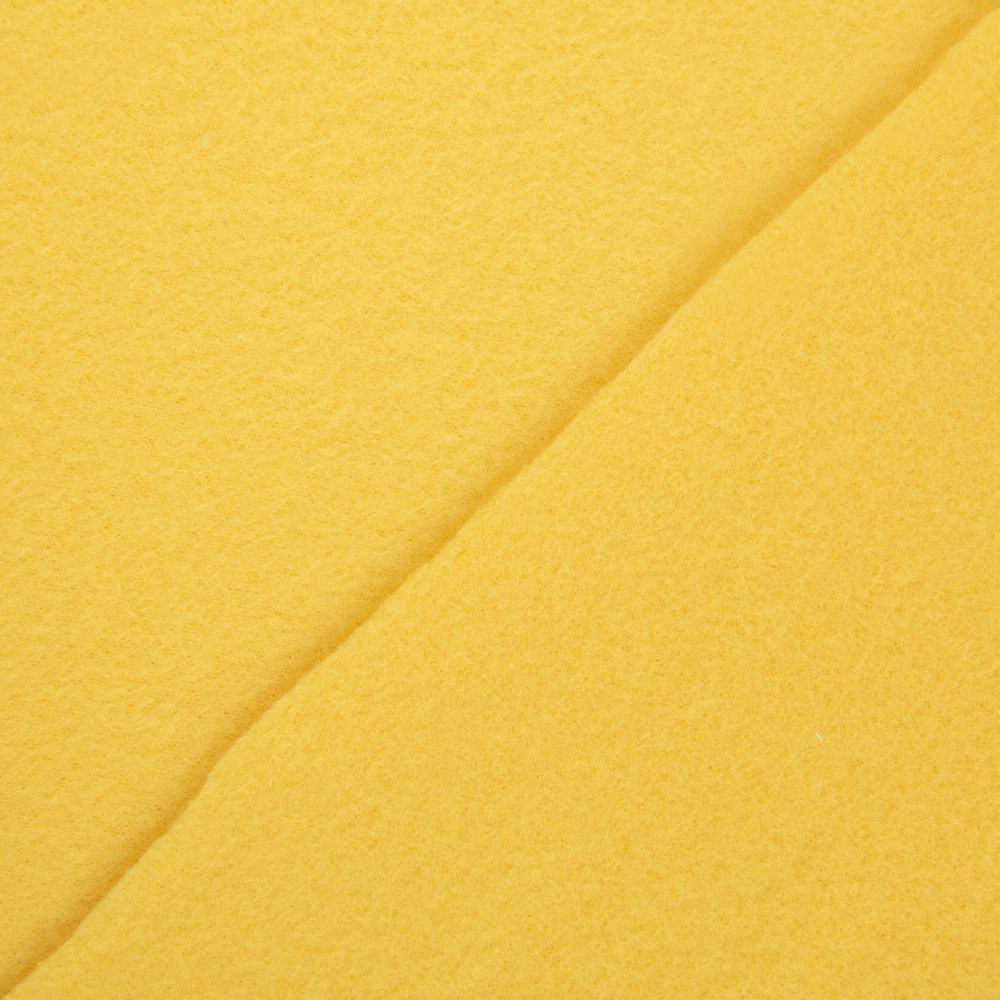 Флис 2-сторонний 280 г/м², 150х160±5 см, желтый/yellow, Gamma FG-005N